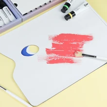 Креативная Акварельная палитра бумажная палитра масло искусство гуашь акрил палитра бумага палитра Acuarelas Profesionales Paleta