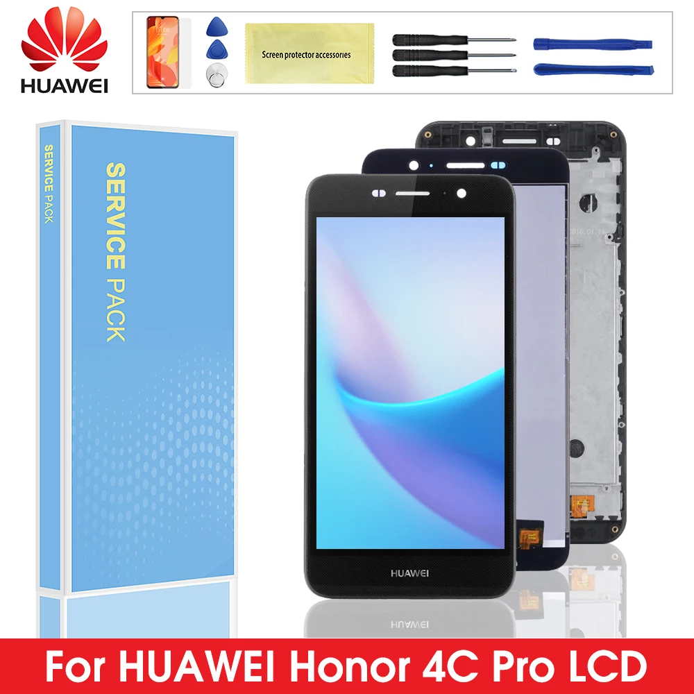

Display For HUAWEI Honor 4C Pro LCD Touch Screen Digitizer Assembly With Frame Replacment For HUAWEI Y6 Pro display screen