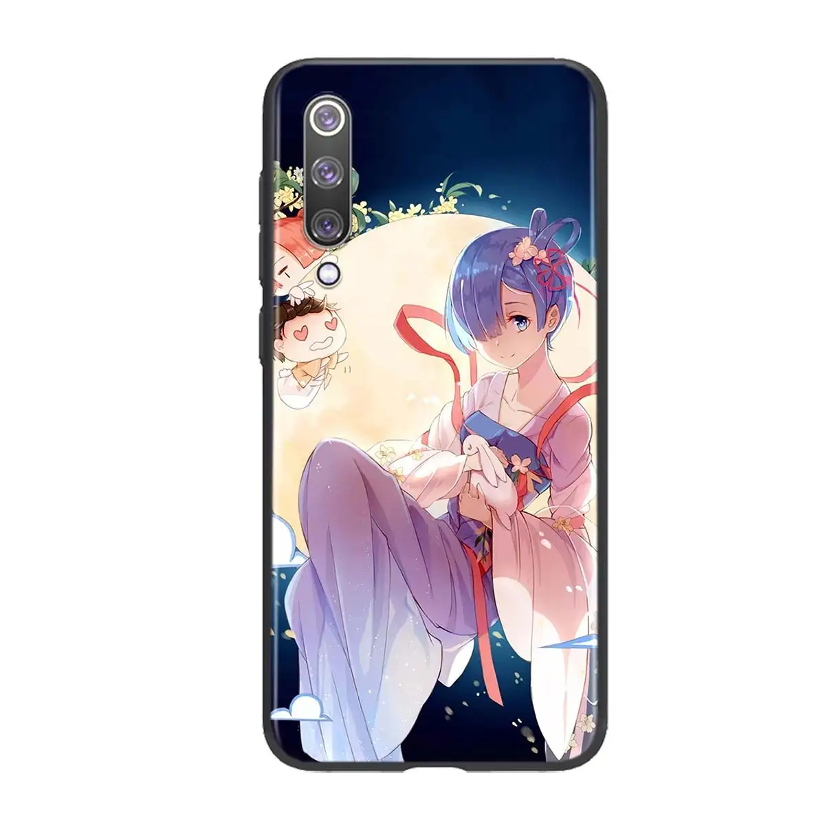 xiaomi leather case charging Anime Lại Bằng Không Rem Cho Xiaomi Mi 11 10T Note 10 Poco X3 NFC M2 X2 F2 C3 M3 chơi Pha 3 A2 8 Lite Pro Ốp Lưng Điện Thoại xiaomi leather case glass Cases For Xiaomi