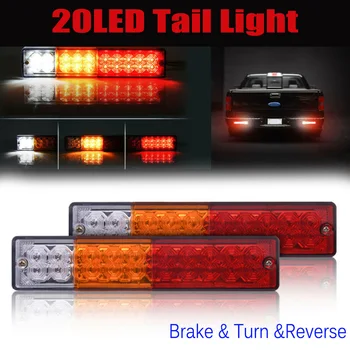 

Rear Tail lights Car Auto 20 LED Trailer Stop Indicator Lamps Bulbs Parts