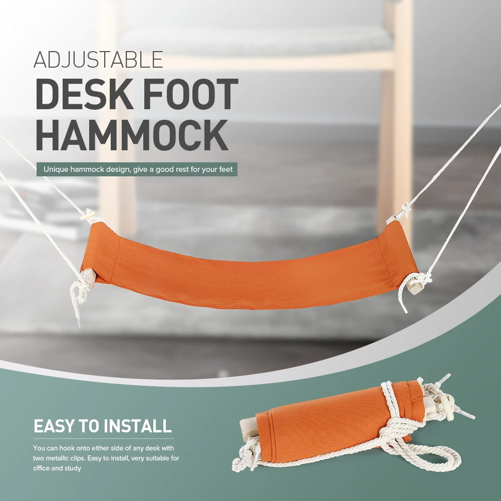 

Creative Desk Feet Hammock Foot Chair Care Tool The Foot Hammock Outdoor Rest Cot Portable Office Foot Hammock Mini Feet Rest