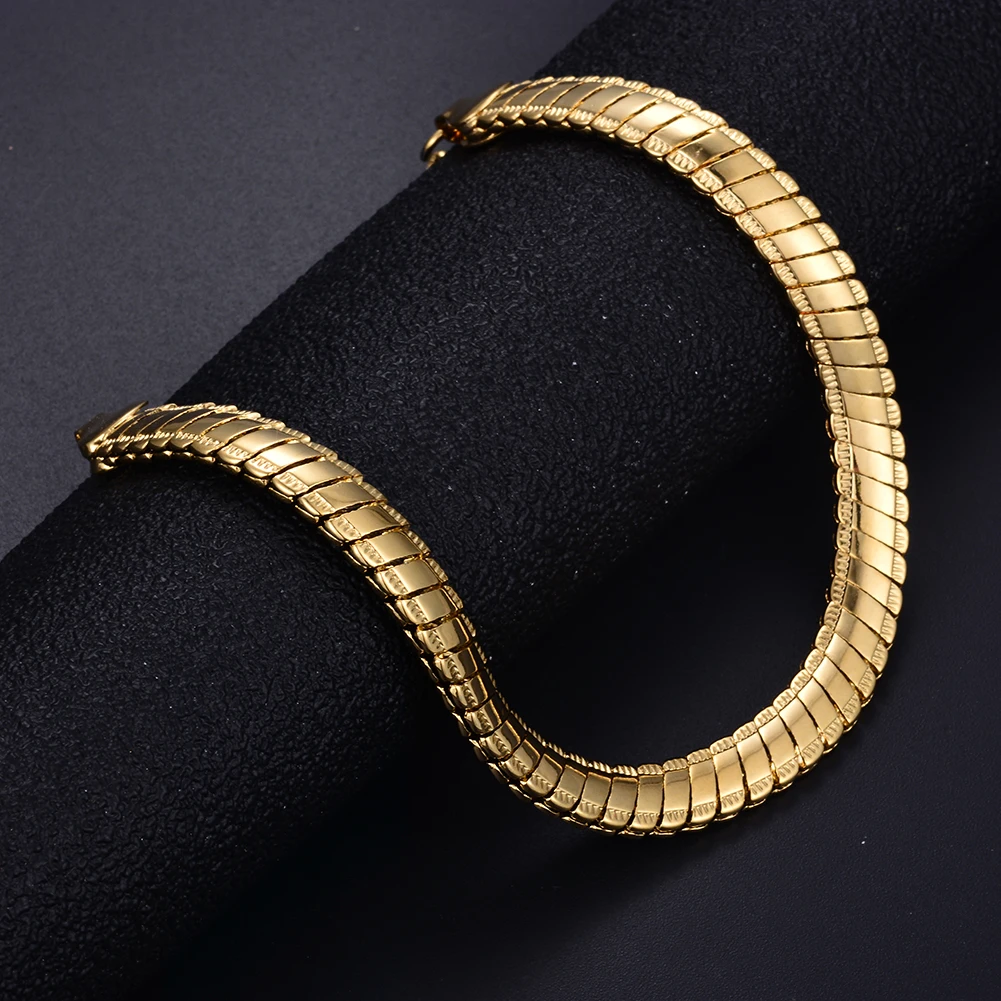 

WANDO luxury Man Bracelets Gold Color Link Chain Dubai Ethnic Middle East Bangles Dropshipping Jewelry Gifts #5