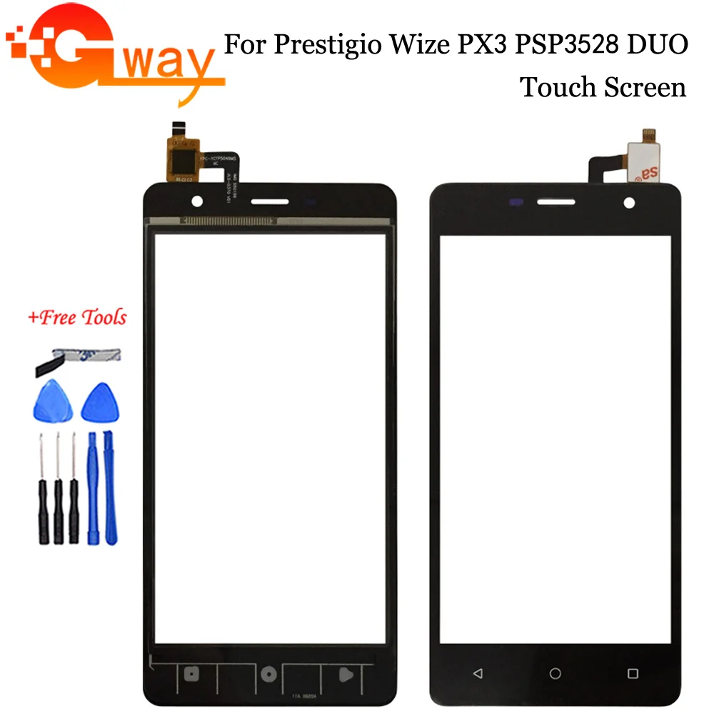 Черный/белый для Prestigio Wize PX3 PSP3528 DUO PSP3528 сенсорный экран дигитайзер Сенсорная панель Объектив Стекло инструменты с лентой