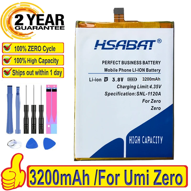 100% Оригинальный HSABAT 3200 мАч для Umi Zero battery + номер отслеживания | Мобильные телефоны
