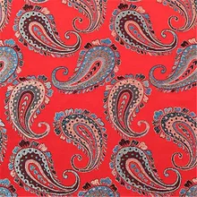 Полиэстер парча ткань Loquat цветочный дизайн Пейсли жаккардовая ткань с узором для настольной одежды