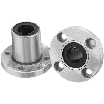 

Flange Linear Ball Bearings,Round Flange Linear Motion Bushing Ball Bearing(2 Pcs,LMF13UU,13X23X32mm)