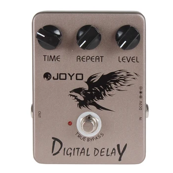 

JOYO JF-08 Brown True Bypass Digital Delay Guitar / Bass Instrument Effect Pedal with 9V Battery