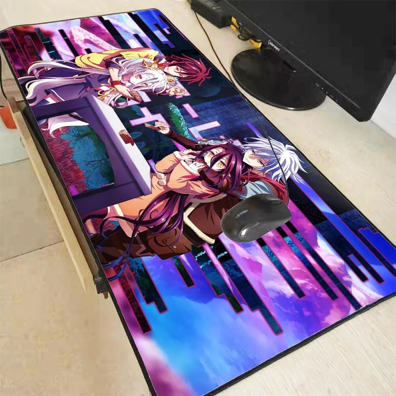 Mairuige Anime Cartoon No Game Life Gamer Speed Mice Retail Large Rubber Waterproof Mousepad Locking Edge Desk Mat for CSGO | Компьютеры и