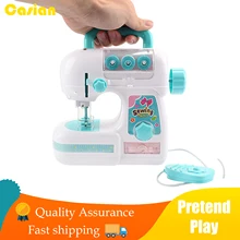 

Kids Simulation Sewing Machine Toy Mini Furniture Educational Learning Design Clothing Bauble Creative Children's Toys for Girls