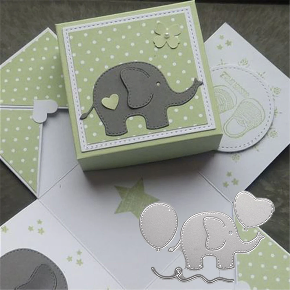 

Crafts Elephant Animal Metal Cutting Dies New for Craft Dies Scrapbooking DIY Album Embossing Paper Die Cut Decoration