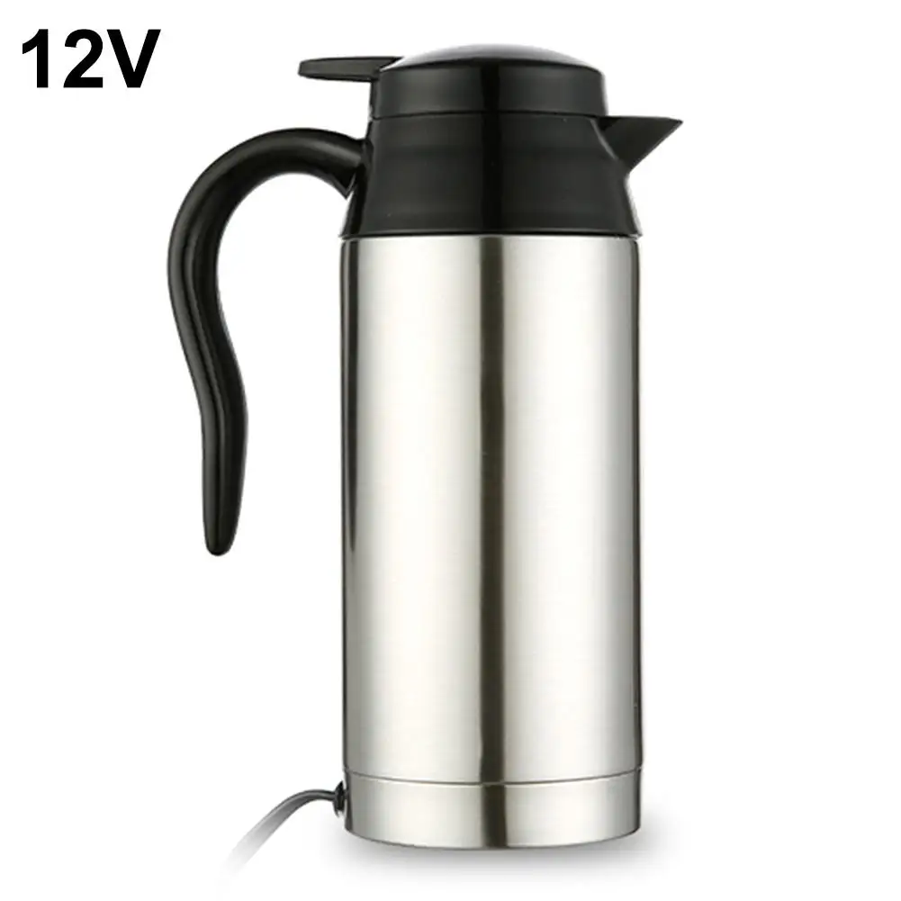 24 V/12 V электрический чайник Температура контроль из нержавеющей стали Чай чайник не содержащего бисфенол-водогрейный котел аккумуляторная с Светодиодный индикатор - Название цвета: 12V