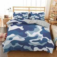  Camouflage Bedding Set Boy Teen Kids Abstract Polyester Duvet Cover with Pillowcase King Queen Twin Size Home 2/3Pcs Bedclothes 