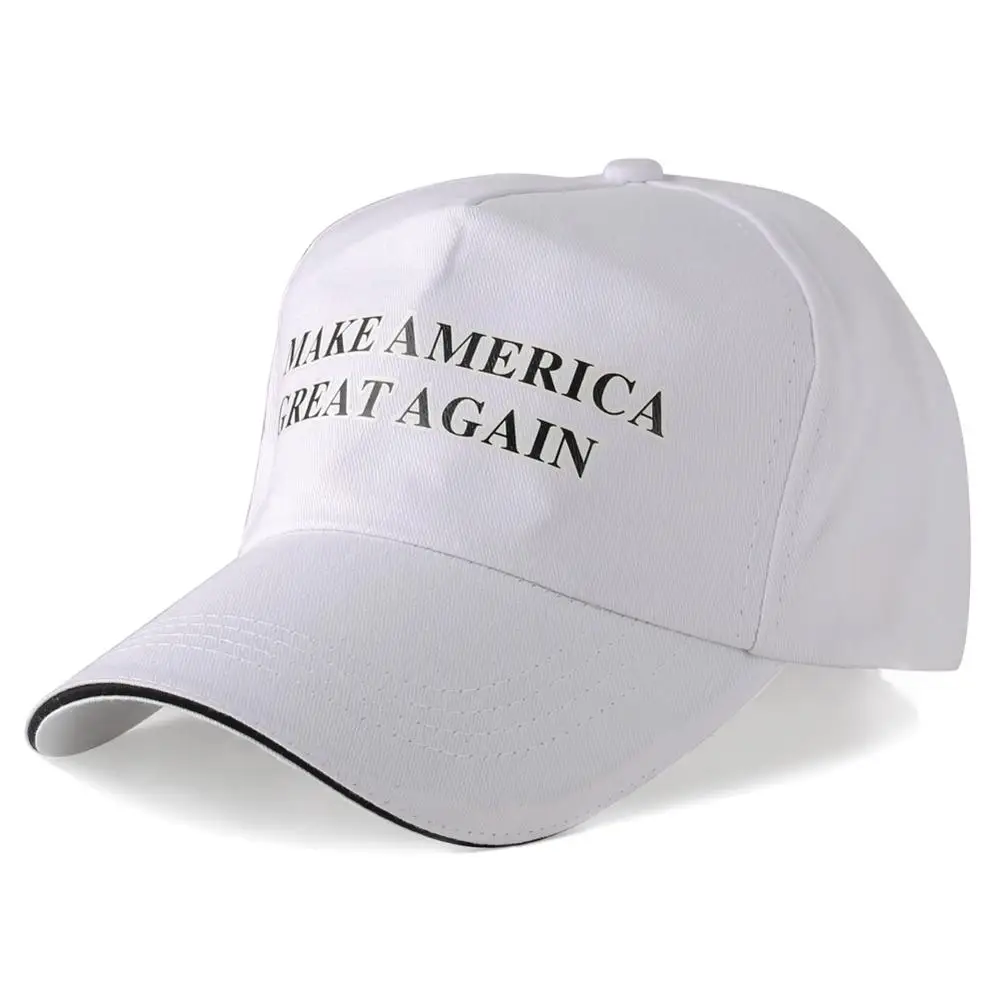 Trump Make американский большой головной убор Кепка Защита от солнца регулируемая задняя застежка ультрафиолет-стойкий Охотник серфинг Популярная - Цвет: Белый
