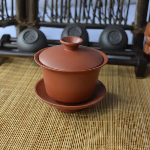 [GRANDNESS] Yixing Gaiwan красный чистый кунг-фу чай Zisha фарфоровая чайная чашка набор и