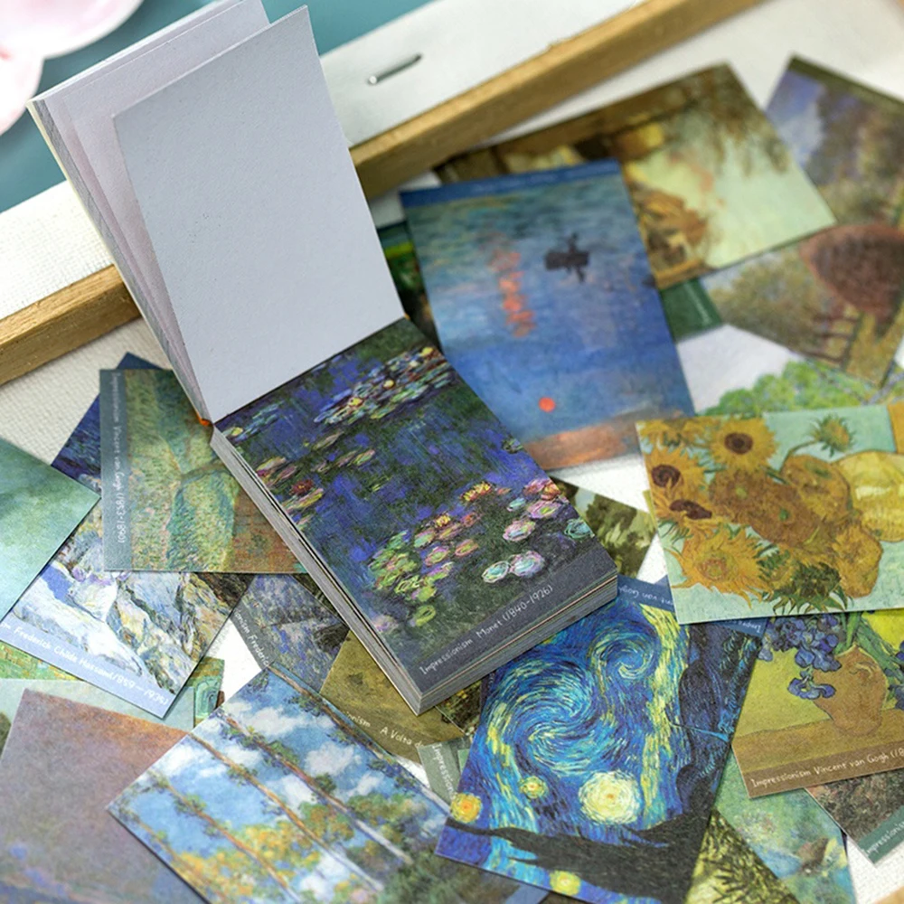 

50pcs/set Art Exhibition Series Retro Sticker Decor for Laptop Phone Trunk Album Diary Scrapbooking Stationery Stickers