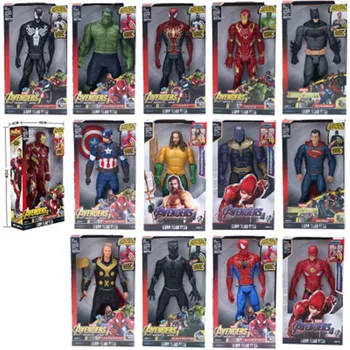 

Marvel Super Heroes Avengers Thanos Black Panther Captain America Thor Iron Man antman Hulkbuster Hulk Action Figure 12" 30cm