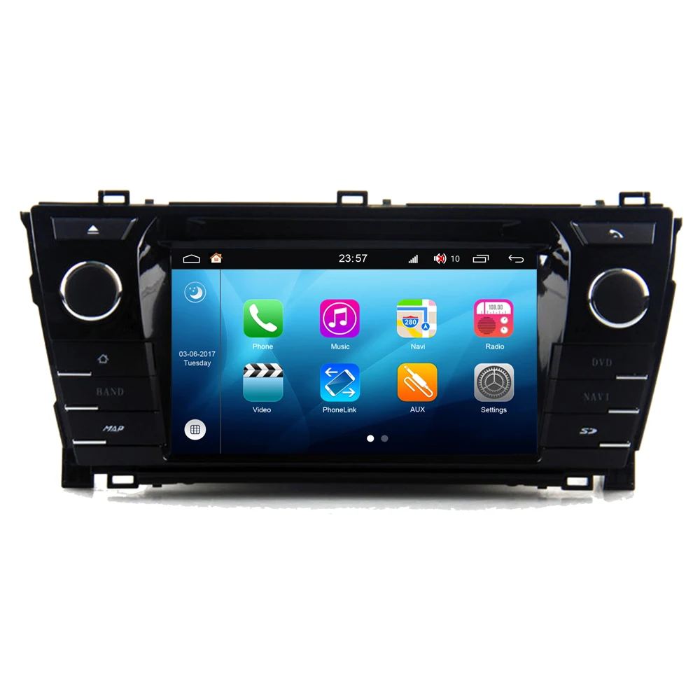 Для Toyota Corolla 2013 2014 2015 Android 8 0 Автомобильный мультимедийный плеер Радио DVD GPS