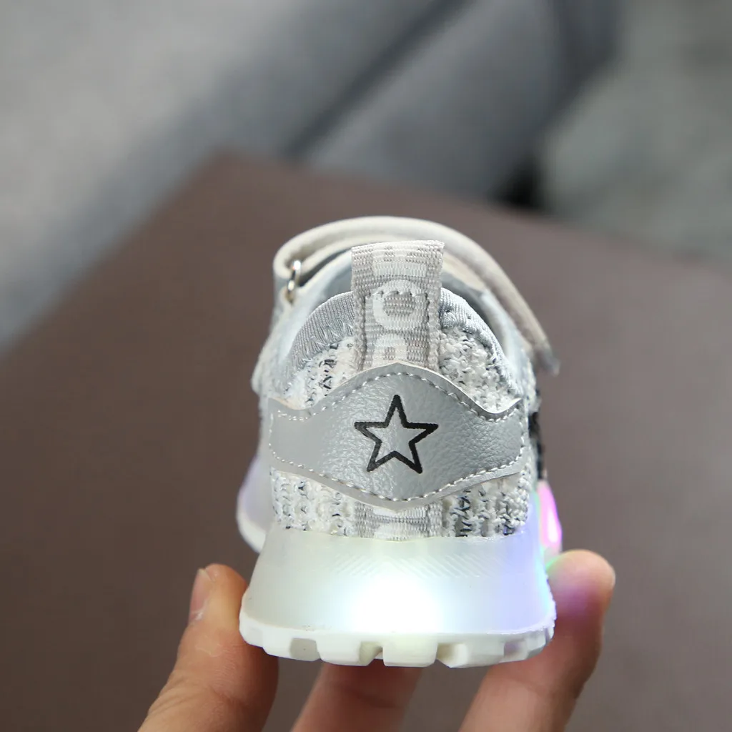 JAYCOSIN модная детская обувь Повседневное Flash СВЕТОДИОДНЫЙ светильник кроссовки на шнуровке с блестками светящиеся ботинки для малышей, мальчиков и девочек спортивная обувь