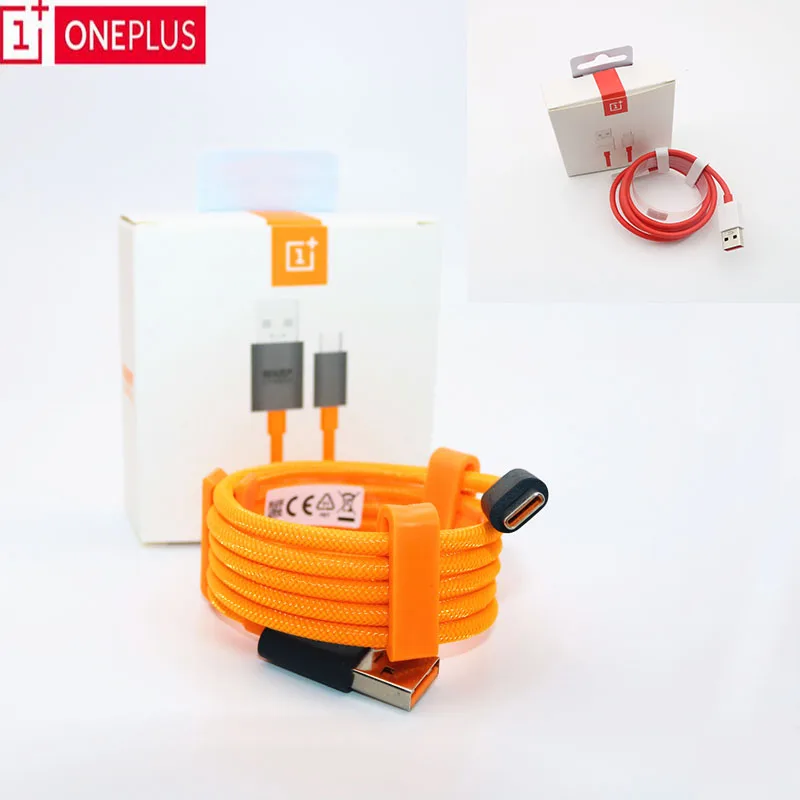 Нейлоновый кабель для Oneplus 7, 6, 5, 3, 3, mlaren, usb type-C, деформация, быстрая зарядка, USB-C, шнур Oneplus6T, 1 м, 5