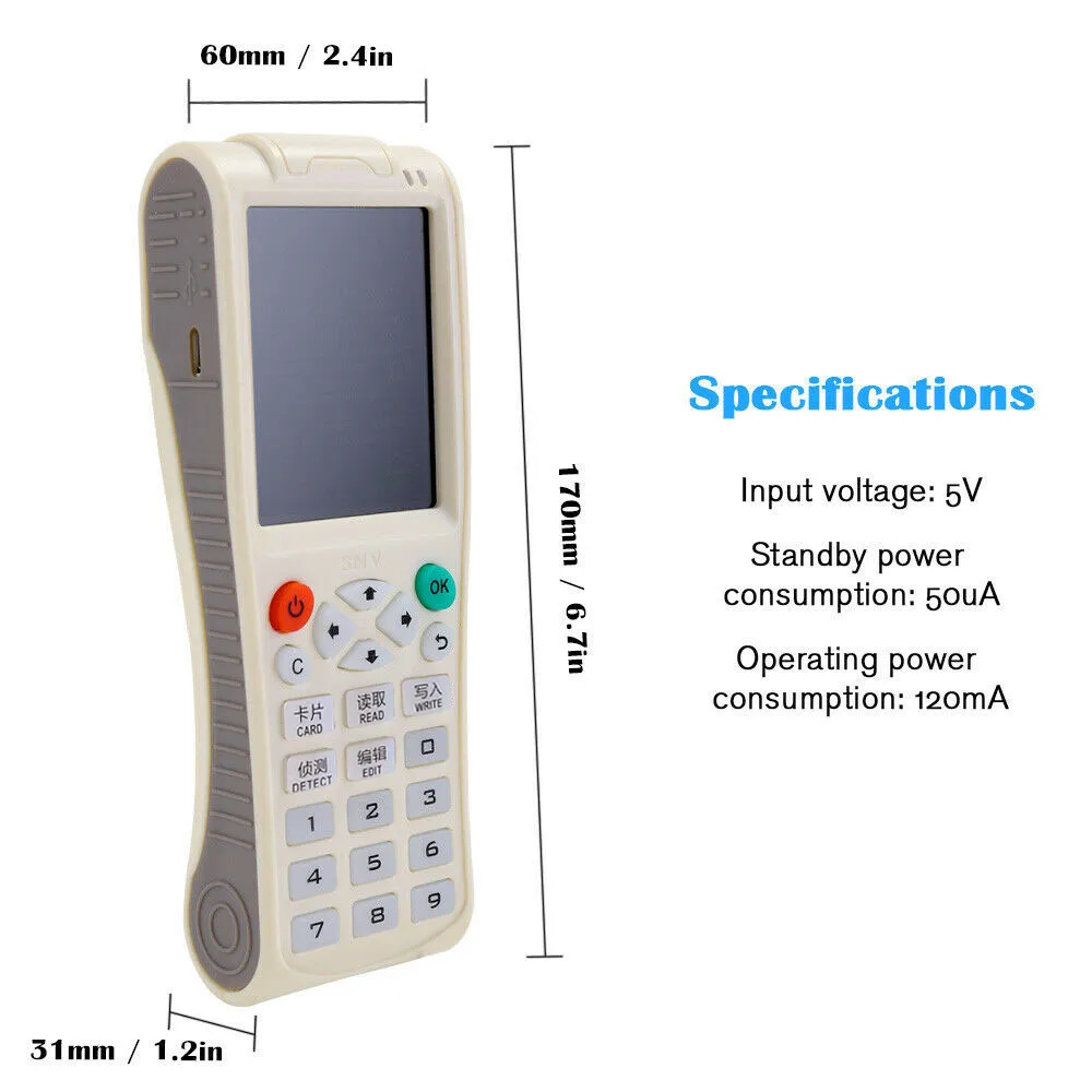Hot iCopy 8 RFID Copier Duplicator iCopy8 with Full Decode Function Smart Card Key Machine RFID NFC Copier IC ID Reader Writer