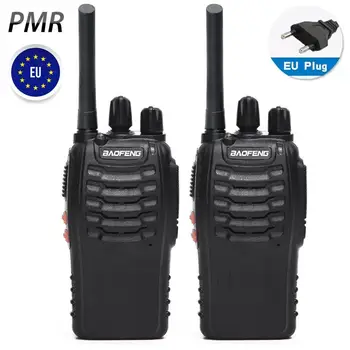 

2PCS Baofeng BF-88E PMR Updated Version of 888S Walkie Talkie with USB Charger UHF 446 MHz 0.5 W 16 CH Handheld Portable Radio