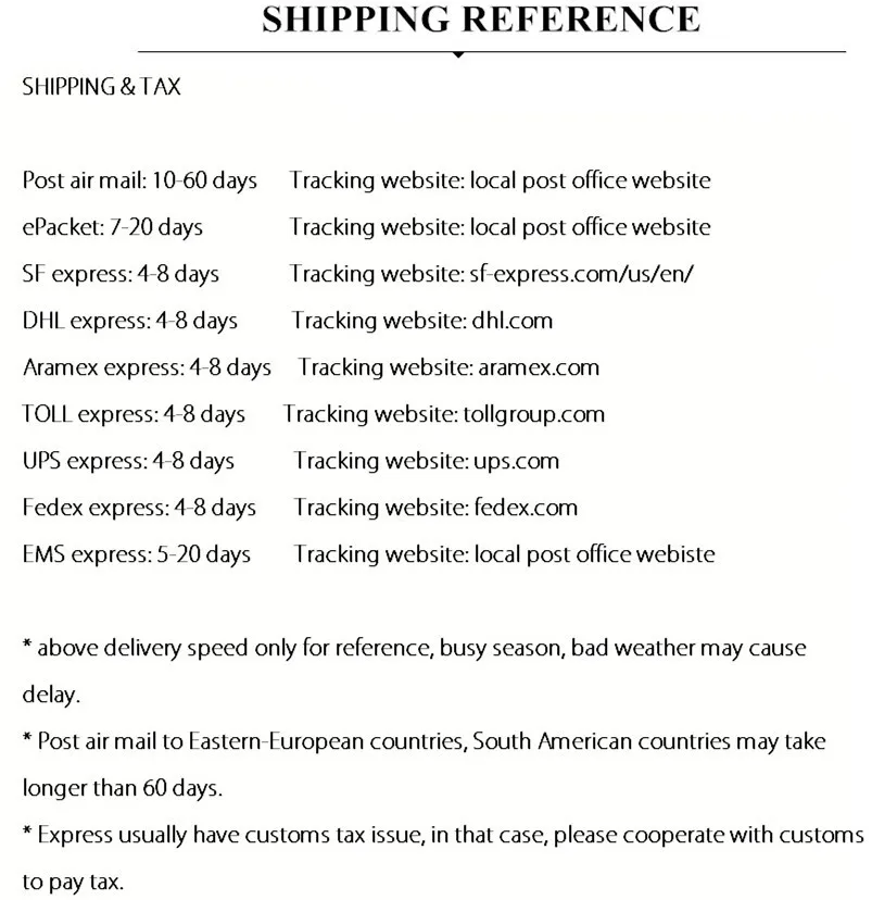 shippingtimeandtx