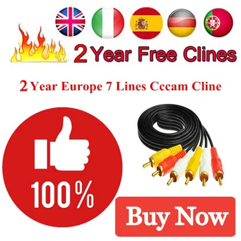 

New Stable Europe Cccam for 2 year Server Portugal Germany cccam cline Spain For DVB-S2 HD Satellite TV Receiver GTmedia V8 Nova