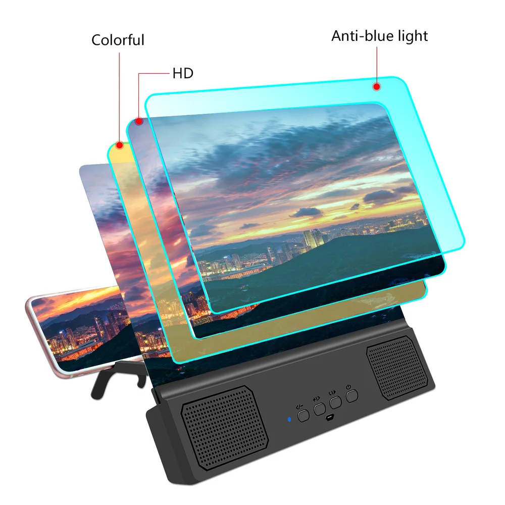 ANKOOL 12 inch Mobile Phone Screen Enlarger Amplifier Magnifier with