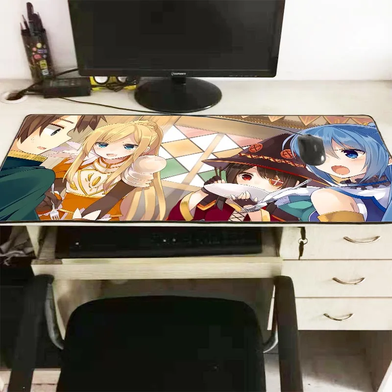  Megumin Anime Girls Beautiful Anime Mouse Mat Large Gaming Mouse Pad Lockedge Mouse Mat Keyboard Pa