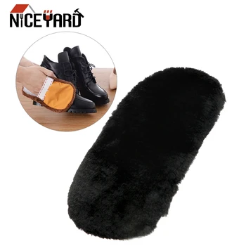 

NICEYARD Random Color Soft Wool Plush Polished Gloves Shoe Care Brush Wipe Shoes Handbag Shoe Gloves Shoes Cleaner