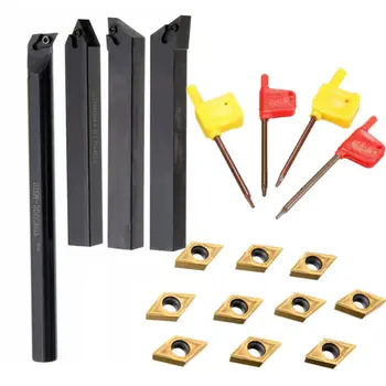 

18pcs 1/2 Indexable Carbide C6 Insert Tool Bit & Holder Mini Lathe Set
