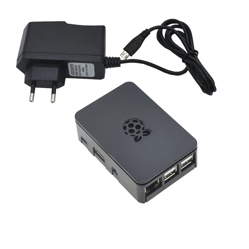 Для Raspberry Pi 3 Model B+(плюс) плата+ Abs чехол+ 5 В 2.5A адаптер питания с Wifi и комплект bluetooth Eu Plug