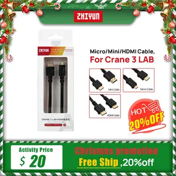 

ZHIYUN Official HDMI to Micro/Mini/HDMI Image Transmission Cable for Image transmission Transmitter Crane 3 LAB Handheld Gimbal
