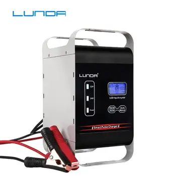 

12V 24V 600W Powerful Car Battery Charger Lead Acid Lithium 6A - 100A 200A 400AH Boat Auto Forklift Storage Cell Fast Charge