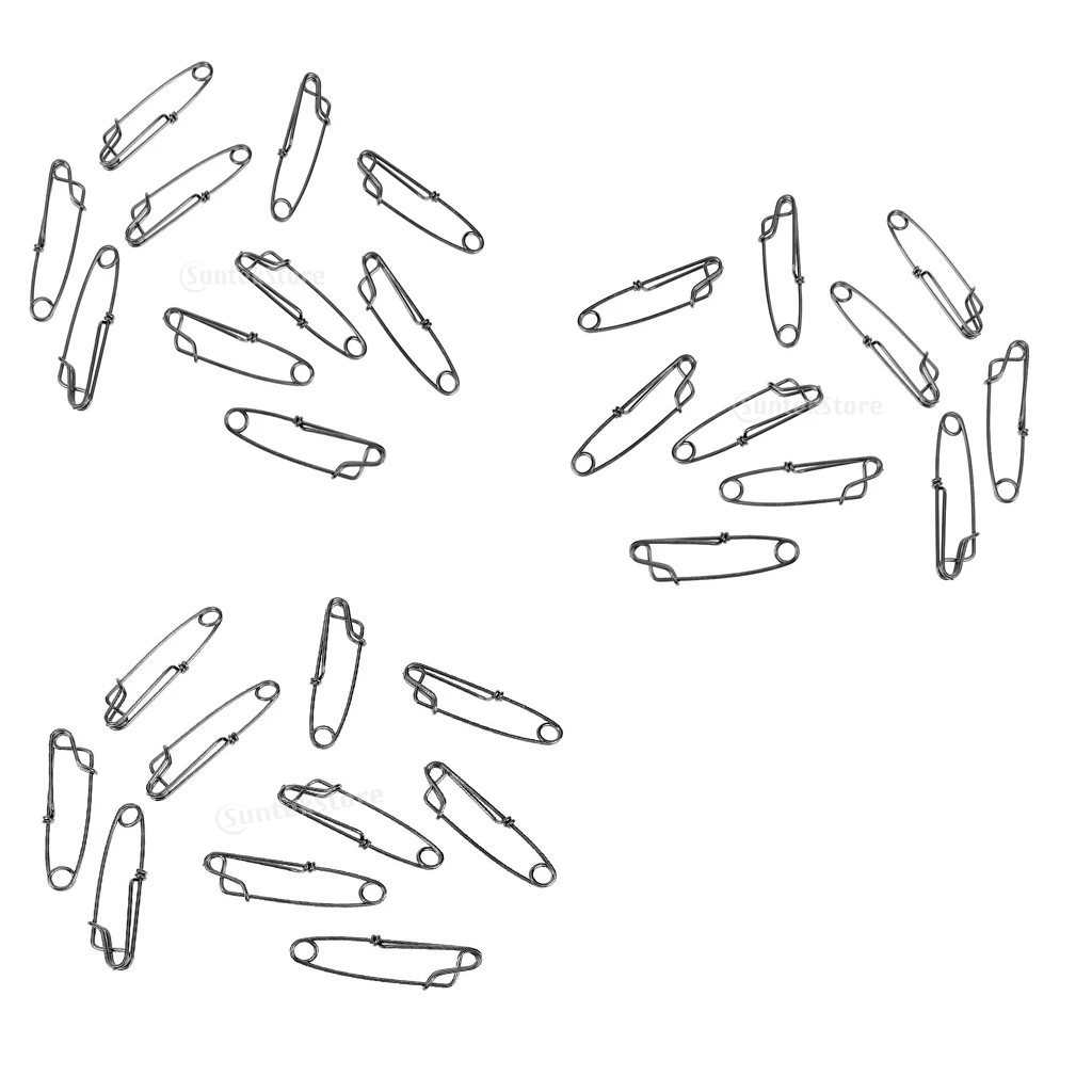 30pcs Stainless Steel Long Line Longline Clip Snap, High Strength Sea Fishing Float Line Connection Tuna Clip