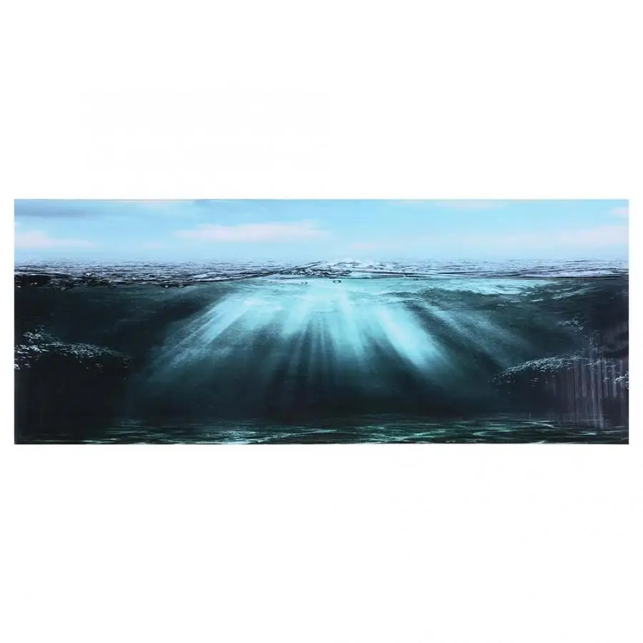 

Fish Tank Decor 3D Effect Adhesive Seaworld Poster for Aquarium Fish Tank Decoration