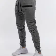 Новинка, мужские спортивные штаны с карманом на молнии, спортивные штаны для бега, спортивные штаны, штаны для фитнеса, бодибилдинга, тренировок, мужская спортивная одежда