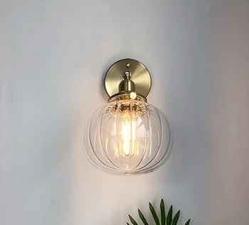 

Glass Wall Light Simple Style Warm Bedroom Bedside Wall Lamp Industrial Decor Steam Punk Industrial Decor wandlamp