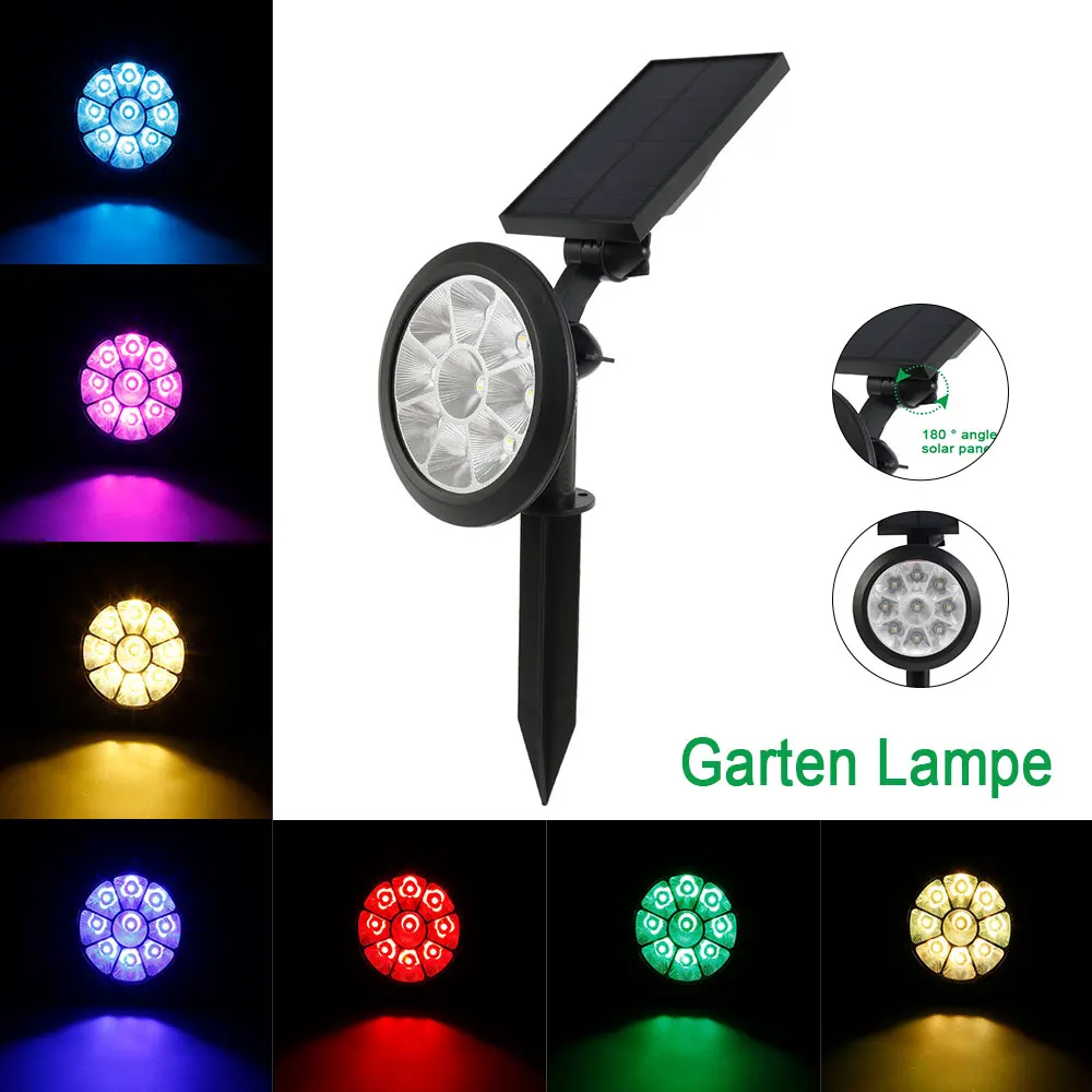

LED Solar Lamp IP65 Waterproof Light Control Inserting Floor Garden Light Solar Powered Sunlight Lamp for Garden Decor