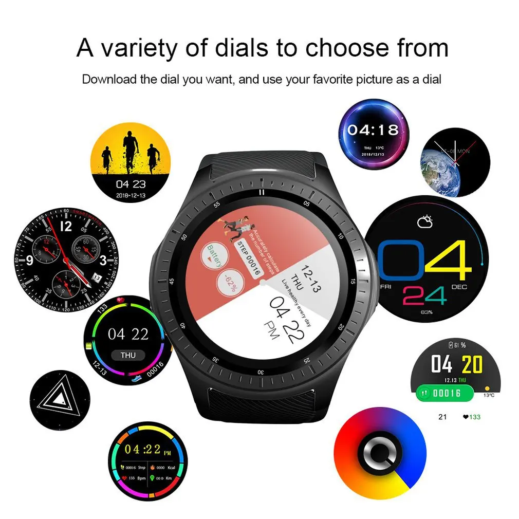 Lf25 Smart Watch Health Monitoring Wifi Positioning Multifunction 1.3 Inch Big Screen 4G Sports Watch