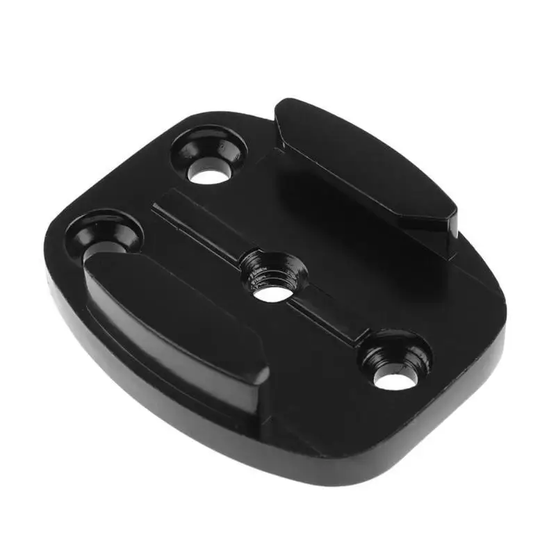 For GoPro Hero CNC Aluminum Alloy Flat Surface Base Tripod Black 4 hole Version