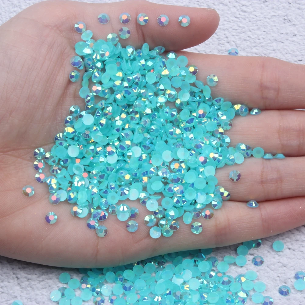 DIY Nail Gems 1000pcs 2 3 4 5mm Mixed Sizes Resin Rhinestones Flatback Round Glue On Non Hotfix Stones Appliques For Craft Badges Fabric & Sewing Supplies