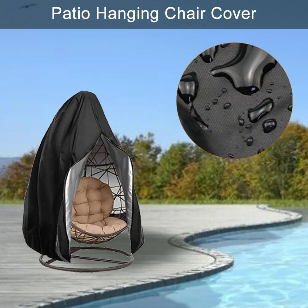 Подвесной Чехол для стула с яйцом, водонепроницаемый, для патио, качающийся, пылезащитный чехол для стула на открытом воздухе, защитный чехол для сада