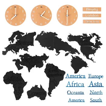 

Wall Clock Modern Design Reloj Pared Clock Wall World Map Art Living Room Bedroom Decorative Wall Clock Decoration