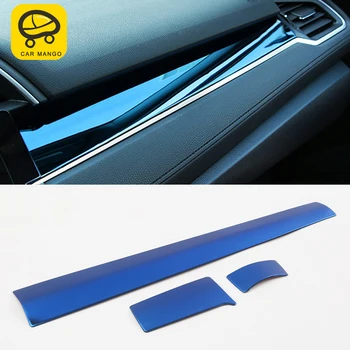 

CarManGo For Honda Civic 10th 2016-2020 Auto Car-styling Central control trim cover sticker interior accessories Sticker