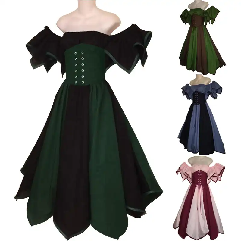 Medieval Renaissance Vintage Women Witch Wizard Cloak Tunic Belt Elf Princess Dress Maxi Dress Vampire Hoodies Cosplay Costumes Aliexpress