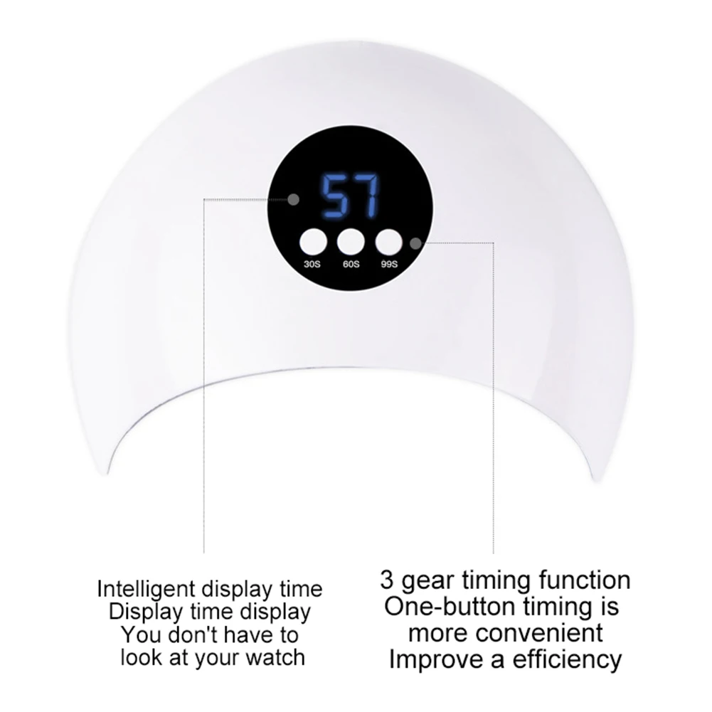 36 Вт смарт зондирование 12 светодиодов УФ Гель-лак Сушилка для ногтей керлинг ЛАМПА Маникюр машина