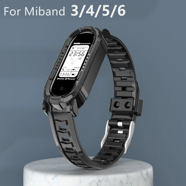 Correa de Metal para Xiaomi Mi Band 6, repuesto de pulsera para reloj  inteligente Xiaomi Mi Band 3, 4 y 5 - AliExpress