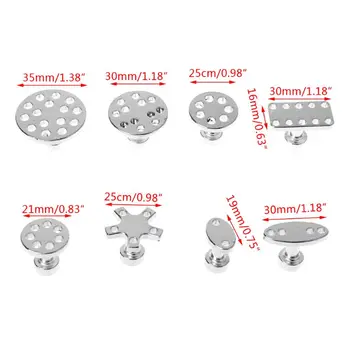 

8 Pcs Paintless Dent Repair Puller Tabs Auto Car Body Hail Dent Removal Kit PDR Tool X6HF