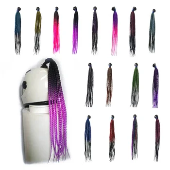 

Freestyle Motorcycle Helmet Ponytail Braids Wig With Suction Cup DIY Decoration